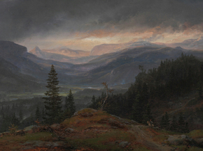 Johan Christian Dahl - View over Hallingdal | Юхан Кристиан Даль