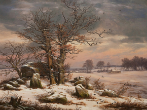 Johan Christian Dahl - Winter Landscape | Юхан Кристиан Даль