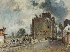 Johan Barthold Jongkind - Demolition work in Rue | Ян Бартолд Йонгкинд