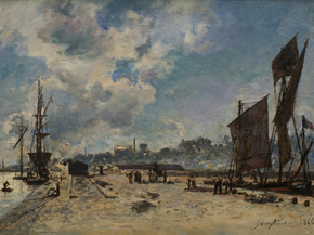 Johan Barthold Jongkind - Quay at Honfleur | Ян Бартолд Йонгкинд
