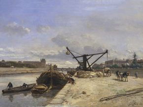 Johan Barthold Jongkind - View from the Quai Orsay | Ян Бартолд Йонгкинд
