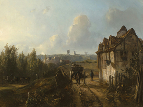 Johan Barthold Jongkind - View on Monmartre | Ян Бартолд Йонгкинд