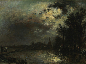 Johan Barthold Jongkind - View on Overschie | Ян Бартолд Йонгкинд