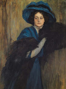 Raimundo de Madrazo - Portrait of a Lady in Blue | Раймундо Мадрасо