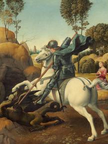 Raffaello Santi - Saint George and the Dragon | Рафаэль Санти Raffaello Santi - Saint George and the Dragon | Рафаэль Санти