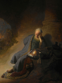 Rembrandt van Rijn - Jeremiah Lamenting the Destruction | Рембрандт