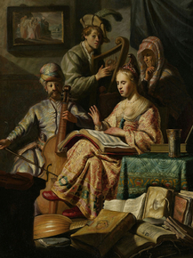 Rembrandt van Rijn - Musicerend gezelschap | Рембрандт