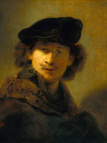 Rembrandt van Rijn - Self-Portrait with Velvet Beret | Рембрандт