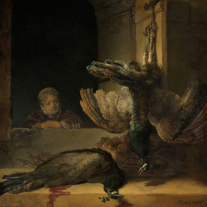 Rembrandt van Rijn - Stilleven met pauwen | Рембрандт