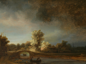 Rembrandt van Rijn - The Stone Bridge | Рембрандт