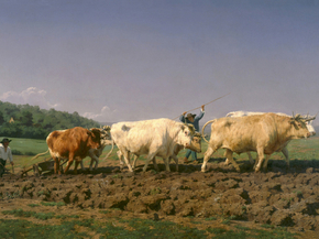 Rosa Bonheur - Ploughing in Nevers | Роза Бонёр