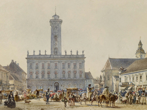 Rudolf von Alt - Market Square | Рудольф фон Альт