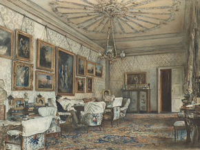 Rudolf von Alt - Salon in the Apartment | Рудольф фон Альт