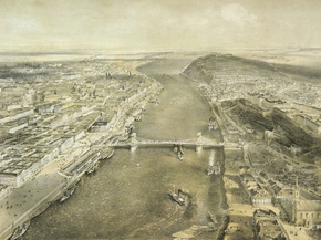 Rudolf von Alt - View of Pest and Buda | Рудольф фон Альт