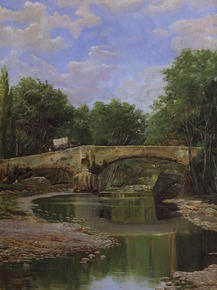 Santiago Rusinol - Bridge over a River | Сантьяго Рузиньол