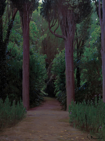 Santiago Rusinol - Path in a Park | Сантьяго Рузиньол