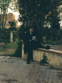 Santiago Rusinol - Senyor Quer in the Garden | Сантьяго Рузиньол