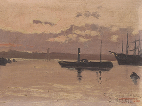 Santiago Rusinol - Sketch of a Port | Сантьяго Рузиньол