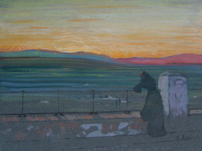 Santiago Rusinol - Sunset in Granada | Сантьяго Рузиньол