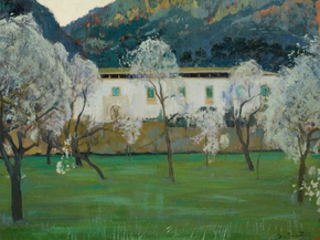 Santiago Rusinol - White Farmhouse | Сантьяго Рузиньол