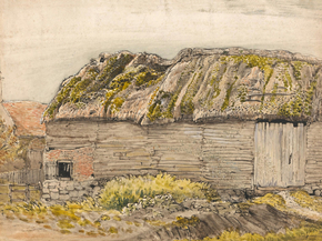 Samuel Palmer - A Barn with a Mossy Roof, Shoreham | Сэмюэл Палмер Samuel Palmer - A Barn with a Mossy Roof, Shoreham | Сэмюэл Палмер