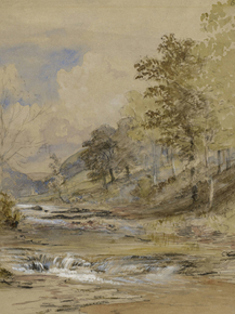 Samuel Palmer - On the River Machwy, Wales | Сэмюэл Палмер