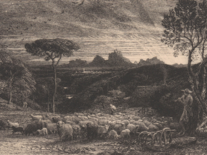 Samuel Palmer - Opening the Fold | Сэмюэл Палмер