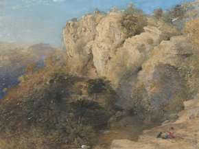 Samuel Palmer - Rocky Landscape in Wales | Сэмюэл Палмер