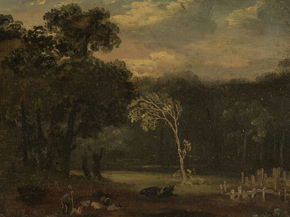 Samuel Palmer - Sketch from Nature in Sion Park | Сэмюэл Палмер