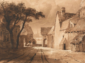 Samuel Palmer - Study of Old Buildings | Сэмюэл Палмер Samuel Palmer - Study of Old Buildings | Сэмюэл Палмер