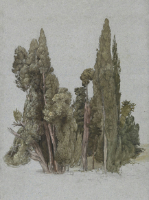 Samuel Palmer - The Cypresses | Сэмюэл Палмер