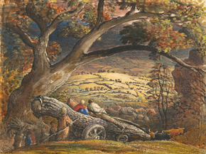 Samuel Palmer - The Timber Wain | Сэмюэл Палмер