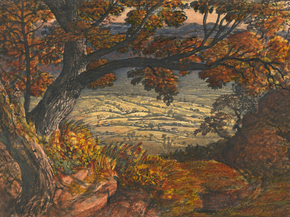 Samuel Palmer - The Weald of Kent | Сэмюэл Палмер