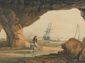 Samuel Prout - Coast Scene near Plymouth | Сэмюэл Праут