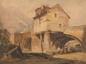 Samuel Prout - The Monnow Bridge, Monmouthshire | Сэмюэл Праут
