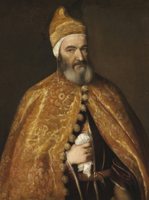 Titian - Portrait of Marcantonio Trevisan, Doge of Venice | Тициан