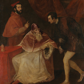 Titian - Portrait of Pope Paul III with His Grandsons | Тициан