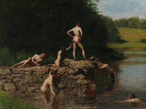 Thomas Eakins - Swimming | Томас Икинс