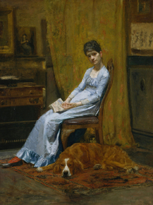 Thomas Eakins - The Artists Wife and His Setter Dog | Томас Икинс