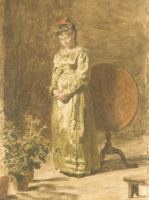 Thomas Eakins - Young Girl Meditating | Томас Икинс Thomas Eakins - Young Girl Meditating | Томас Икинс