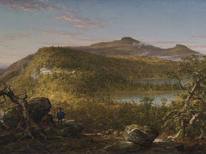 Thomas Cole - A View of the Two Lakes and Mountain House | Томас Коул