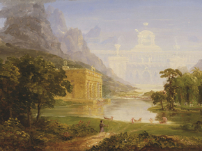 Thomas Cole - Study for The Cross and the World | Томас Коул