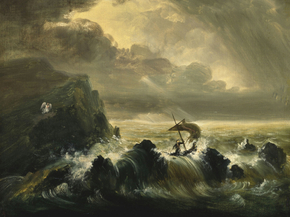 Thomas Cole - Study for The Voyage of Life Manhood | Томас Коул