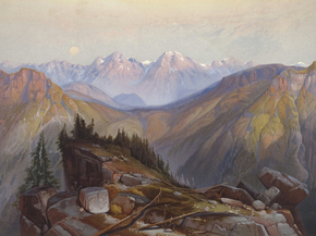Thomas Moran - Lower Yellowstone Range seen from Yellowstone | Томас Моран Thomas Moran - Lower Yellowstone Range seen from Yellowstone | Томас Моран