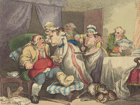Thomas Rowlandson - Comfort in the Gout | Томас Роулендсон