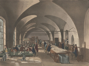 Thomas Rowlandson - Stamp Office, Sommerset House | Томас Роулендсон Thomas Rowlandson - Stamp Office, Sommerset House | Томас Роулендсон