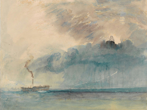 William Turner - A Paddle-steamer in a Storm | Уильям Тёрнер