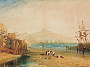 William Turner - Scarborough town and castle | Уильям Тёрнер