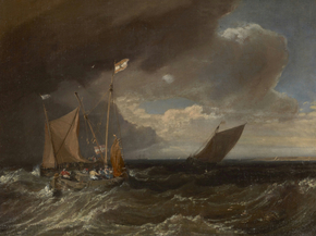 William Turner - Seascape with a Squall Coming Up | Уильям Тёрнер