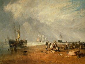 William Turner - The Fish Market at Hastings Beach | Уильям Тёрнер